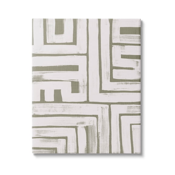 Stupell Industries Geometric Lines Pattern Arrangement Graphic Art Gallery Wrapped Canvas Print Wall Art, Design by June Erica Vess