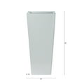 thumbnail image 2 of Nearly Natural 22in. Decorative Metal Tower Planter, White, 2 of 3