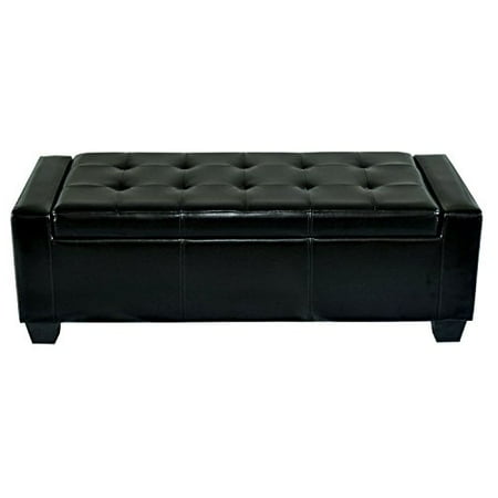 Eight24hours Modern Faux Leather Ottoman Footrest Sofa Shoe Storage Eight24hours Modern Faux Leather Ottoman Footrest Sofa Shoe Storage Bench Seat Black