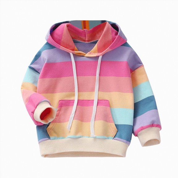 Nwiuh Sweatshirts for Girls Toddler & Kids II Little Girl's Pullover Tops Sweaters & Hoodies (Pink, 3-4 Years)