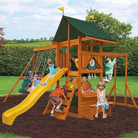 KidKraft Laurentian Wooden Swing Set - Walmart.com - Walmart.com