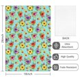 thumbnail image 2 of 4 Pcs Pioneer Flower Floral Print Pattern Funny Kitchen Towels, Microfiber Dish Towels, Kitchen Tea Towels Set 18" X 26", 2 of 6