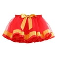 thumbnail image 1 of BOBOGOJP Jupes à Sequins pour Filles Jupe Tutu de Ballet Rouge, Taille 5-8 Ans, 1 of 4