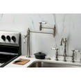thumbnail image 2 of Kingston Brass KS3708BPL Bel-Air Deck Mount Pot Filler Faucet, Brushed Nickel, 2 of 8