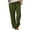 Army Green, variant on gakvov Cargo pants For women Women's Solid Color Lace-Up Elastic Waist Pockets Casual Work Pants