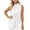 White, variant on LWITHSZG Tie Knot Mock Neck Sleeveless Blouses for Women Business Casual Office Tank Tops Pleated Front Work Shirts Summer Outfits S-XXL