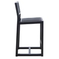 thumbnail image 6 of SAFAVIEH Seika Square Mid Back Counter Stool, Black, 6 of 13