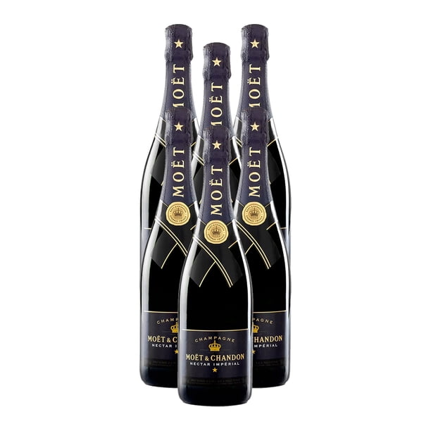 Pack de 6 Champagne Moet Nectar Imperial 750 ml Importado MOET & CHANDON Imperial