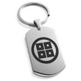 thumbnail image 1 of Stainless Steel So Samurai Crest Engraved Dog Tag Keychain Keyring, 1 of 1