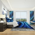 thumbnail image 3 of Designart 'Blue and Black Transition' Modern & Contemporary Bedding Set - Duvet Cover & Shams, 3 of 4