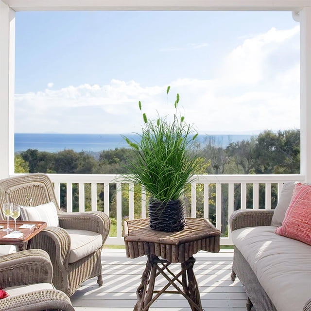 Xihbxyly Hierba Cola de Zorro Artificial, Juego de 6 Plantas de Plástico, Aspecto Realista, Decoración Colorida para El Hogar, Decoración de Bodas, Fácil de Moldear, Uso Interior y Exterior, Forrada