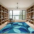 thumbnail image 2 of ODIKA 6'x9' Machine Washable Non-Slip Area Rug, Modern Blue High Traffic Rug, Blue, 1099353, 2 of 7