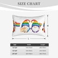 thumbnail image 4 of Daiia Happy Pride Gnome Bedding Waterproof Pillow Protector Zippered Queen – Bed Bug Proof Pillow Encasement-14"x20", 4 of 6