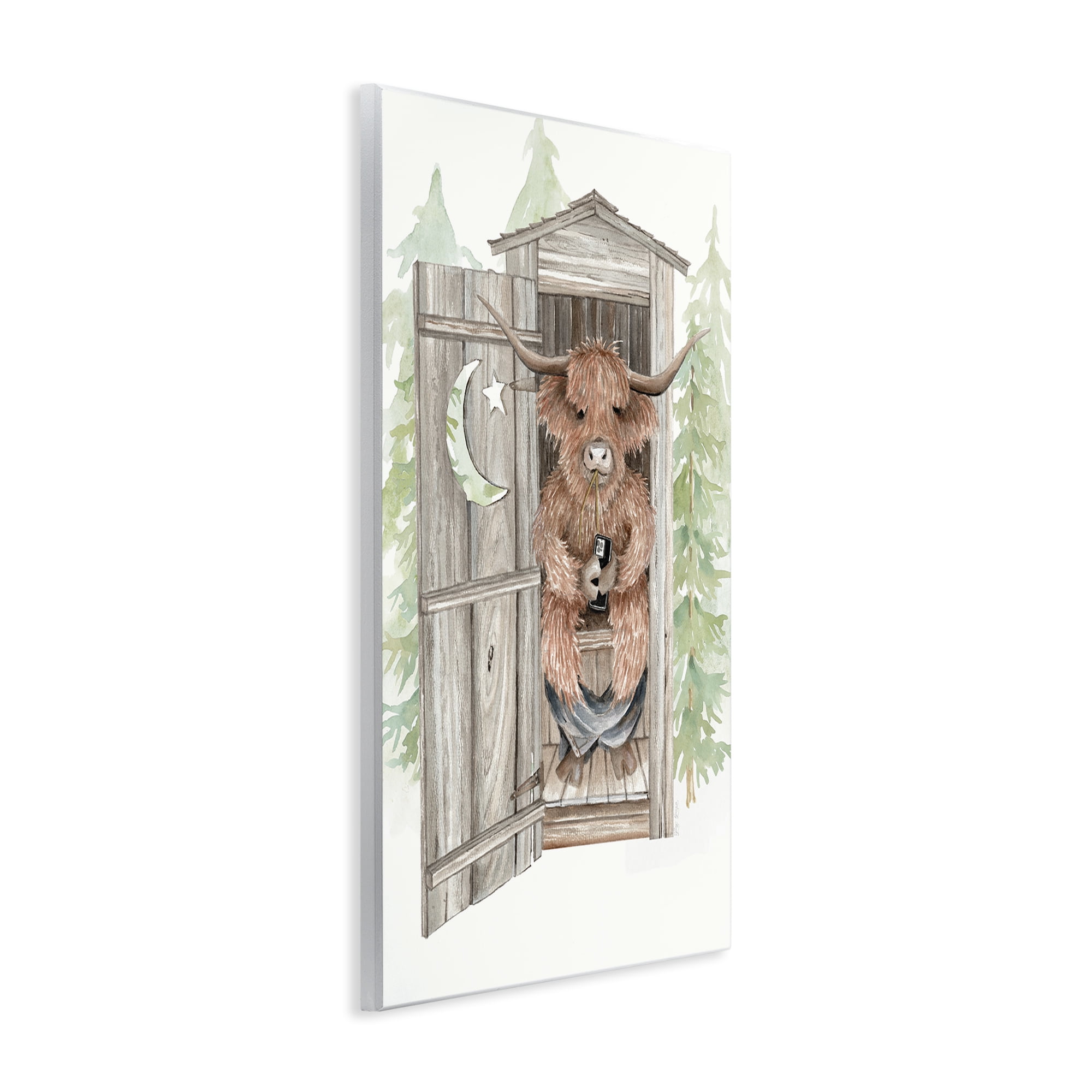 Stupell Industries Lost In Scroll Outhouse Wall Plaque Art, design by Cindy Jacobs