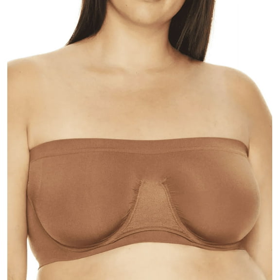 RHONDA SHEAR Clay Ahh Angel Underwire Bandeau Bra, US Large, NWOT