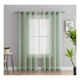 thumbnail image 4 of saney 2 Piece Semi-Sheer Voile Window Curtain Grommet Panels for Bedroom (54" W x 95" L, Sage Green), 4 of 8