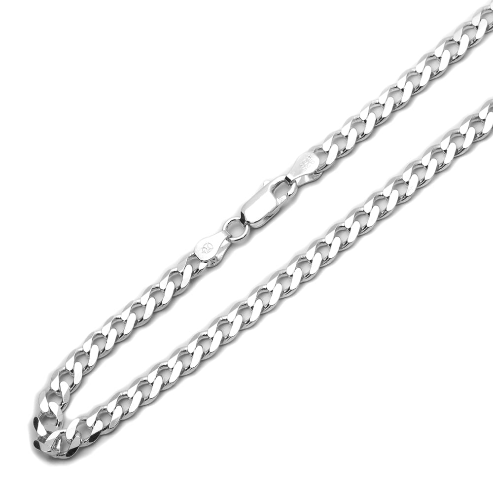 Men's 3.5MM Sterling Silver 925 Italian Curb Chain Necklace 16 18