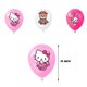 thumbnail image 5 of Hellokittys-globos rosas de dibujos animados de Anime, suministros de decoración para fiesta de cumpleaños para niños, arreglo de habitación, fiesta de boda Kawaii, vacaciones, 5 of 5