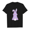 thumbnail image 3 of Ruiwill Girls Easter Tshirts Size 7-8 Years Crew Neck Short Sleeve Bunny Print Summer Cute Easter Girls T-Shirts Black, 3 of 4