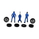 thumbnail image 4 of Figuras de pintadas a mano a escala 1:64, modelo de mecánico de automóviles, objetos de colección, dioramas, accesorios para fotografía de azul, 4 of 8