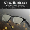 thumbnail image 4 of Estbridge Lunettes Intelligentes Sans Fil Bluetooth 5.0 Casque Intelligent Lunettes Appels Mains Libres Musique Lunettes Multifonctionnelles, 4 of 7