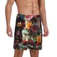 thumbnail image 5 of KLL Stained Glass Floral Cake for Men's 1-Pack Shorts,Sleep Pajama Shorts for Men Soft Pj Shorts Men's Pajama Bottoms Sleepwear -Small, 5 of 7