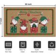 thumbnail image 6 of Vintage Cute Gnome Pattern Kitchen Mat Christmas Door Mat Indoor Thanksgiving Floor Mat Kitchen Mat Non Slip Scratch Absorbent Snow Kitchen Mat Door Mat 30" X 17", 6 of 6