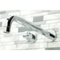 thumbnail image 3 of Kingston Brass KS8051CML Manhattan Two-Handle Wall Mount Roman Tub Faucet, Polished Chrome, 3 of 7