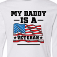 thumbnail image 4 of Inktastic My Daddy is a Veteran Long Sleeve Youth T-Shirt, 4 of 5