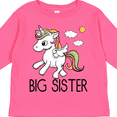 thumbnail image 4 of Inktastic Big Sister Unicorn Girls Long Sleeve Toddler T-Shirt, 4 of 5