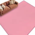thumbnail image 2 of Pink Area Rugs 5x7 for Living Room, Farmhouse Solid Pink Color Modern Art Non Slip Washable Rug Runner, Low Pile Indoor Floor Carpet Mat Bathroom Rugs for Bedroom, Kids Room, 2 of 9