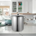thumbnail image 4 of Clispeed Silver Stainless Steel Stockpot with Lid for Kitchen Cooking, 4 of 8