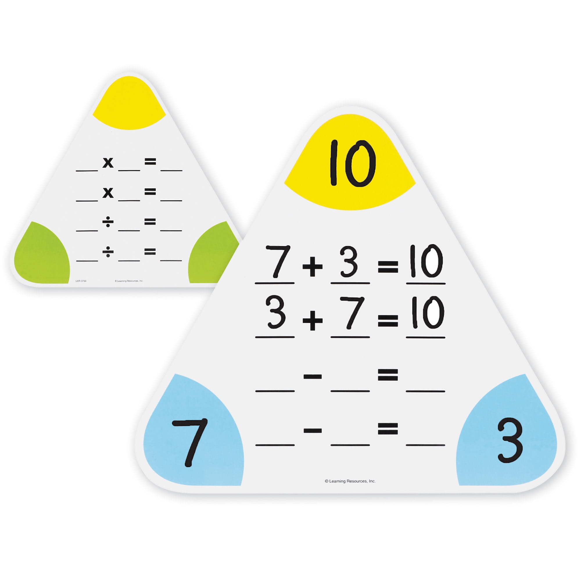 Learning Resources Write & Wipe Fact Family Boards, Classroom Supplies, Ages 6+