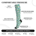 thumbnail image 3 of Lsque Panda Bathing In The Bath Pattern Sport Compression Socks for Men & Women 15-20 mmHg Knee High Nurse Pregnant Running Medical and Travel Athletic, 3 of 6