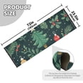 thumbnail image 3 of Christmas Leaves Green Runner Rug Non-Slip Area Rugs Linen Washable Non Shedding for Kitchen Bedroom Carpet, 3 of 8