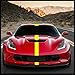 thumbnail image 3 of Sticker Connection | Racing Stripes | Hood Rally Vinyl Race Stripes | (4"x72", Yellow), 3 of 4