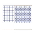 thumbnail image 2 of 9" X 12" Two Sided Hundreds Grid Dry Erase Board Bulk Class Pack 24, 2 of 3