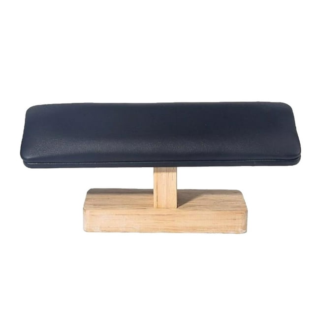 Maoww Display Stand Bracelets Watches Wood Organizer Showcase Rack Holder Large Space Props Decoration Tray Accessories Black Leather