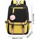 thumbnail image 2 of 21 Liter Tool Bag, Yellow Black Teenage Girls Backpack College Students Outdoor Rucksack Backpack with USB Charging Port, 2 of 4