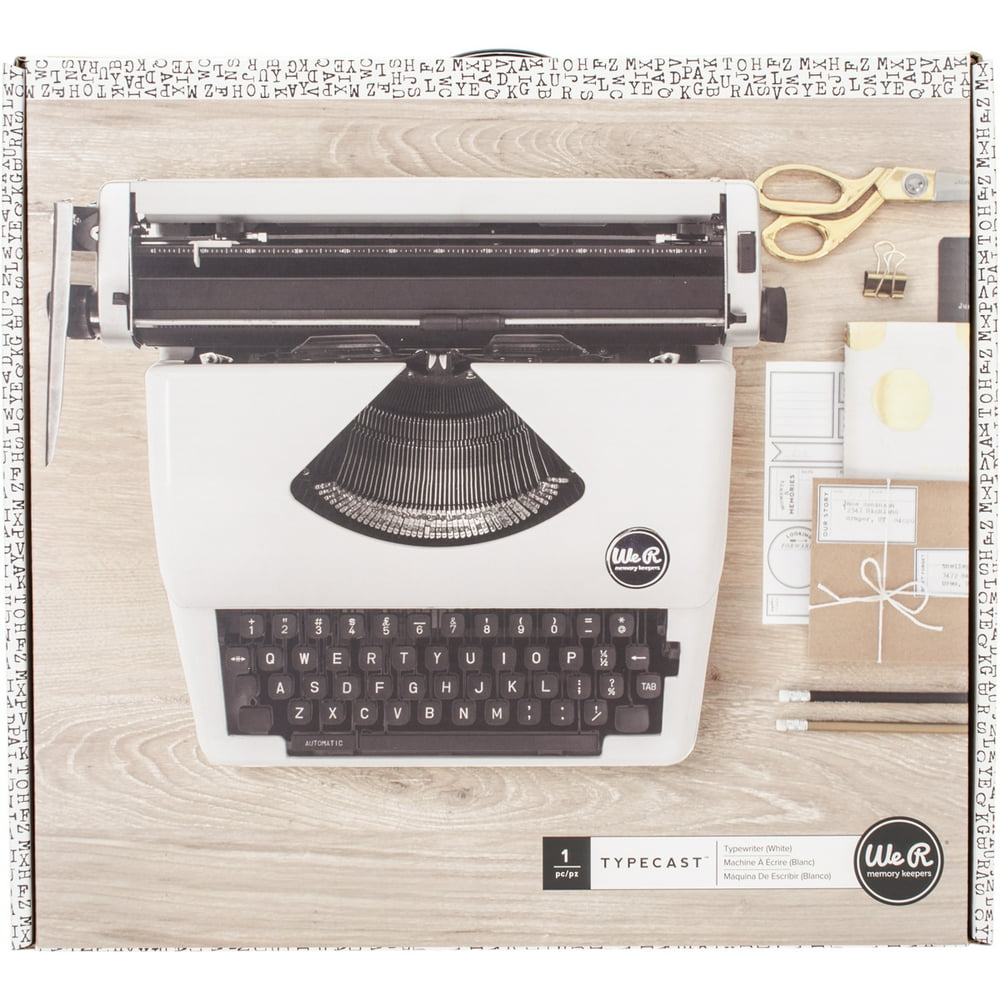 We R Typecast TypewriterWhite