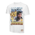 thumbnail image 2 of Men's Mitchell & Ness Magic Johnson White Los Angeles Lakers Commemorative Collage T-Shirt, 2 of 3