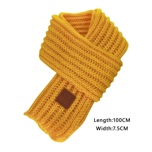 Bufanda de 9 colores para niños y bebés, cálida bufanda de invierno de punto, chal, cuello, accesorios para mantener el calor