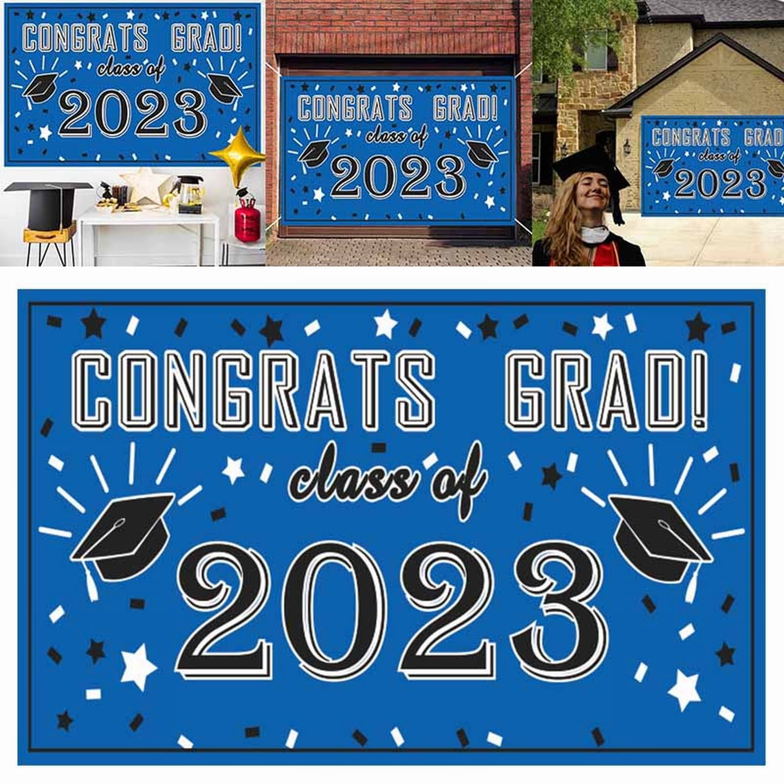 Graduation Decorations 2023 Graduation Banner 2023 Graduation Party Supplies Fabric Banner