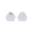 thumbnail image 2 of RUINIXCW Kids Ghost Costume Toddler Baby Girl Halloween Costume Funny Cosplay Outfit Bow White Sheet Ghost Face Cloak Cape, 2 of 10
