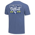 thumbnail image 3 of Unisex Royal Air Force Falcons Gritty Softball Bats Comfort Colors T-Shirt, 3 of 3