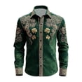 thumbnail image 1 of Camisetas de Navidad de Manga Larga de los Hombres de Moda Casual de Manga Larga Camiseta de Blusa de Cuello para Primavera Invierno Al Aire Libre Diario, 1 of 3