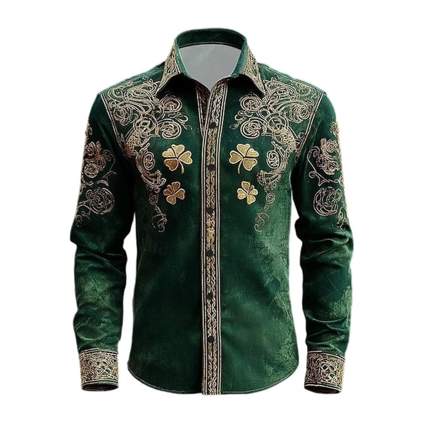Camisetas de Navidad de Manga Larga de los Hombres de Moda Casual de Manga Larga Camiseta de Blusa de Cuello para Primavera Invierno Al Aire Libre Diario