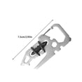 thumbnail image 2 of Sonducket Herramientas al aire libre Multiherramienta Tarjeta Llave Abrebotellas Mosquetón EDC Destornillador de bolsillo Multifuncional para Type5 NO5, 2 of 6