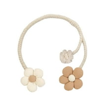 Curtain Tiebacks 1 Pack | Sunflower Curtain Tieback Boho | Simple Elegant DIY Curtain Holdbacks | Accessories Wall Decoration for Home Office | 18.11 Inch, D