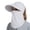 White, variant on OOOUM Breathable Sun Hat For Women Face Cover Neck Flap Ponytail Hat Outdoor Hiking Cycling Fishing Sun Hat White
